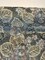 1 Yard Blue Floral Velvet Embossed Vintage Upholstery Soft Durable 68% Polyester 32% Cotton Fabric